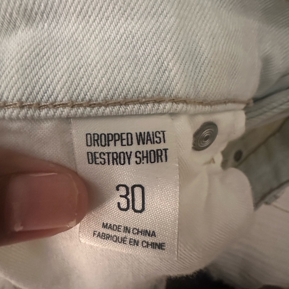 BDG Dropped Waist Destroy Short